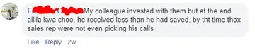 A funny Facebook comment on how education insurance policies made a friend cry on the toilet