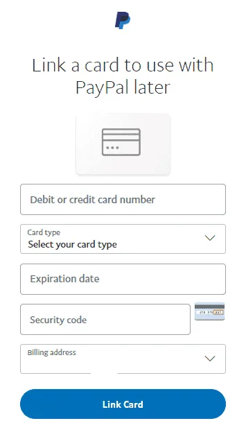 How to create a PayPal account in Kenya - Link a Card process