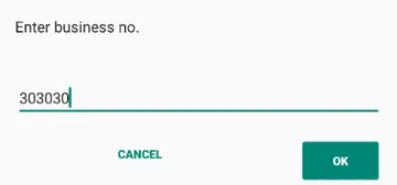 Enter business no for Barclays/ABSA Bank PayBill Number which is 303030 in M-PESA App and press ok