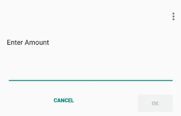 Enter the amount you want to deposit and press ok to proceed with the M-PESA Paybill number process