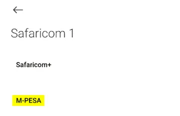 Open M-PESA via MPESA App or go to your SIM tool kit