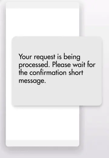 MPESA confirmation message