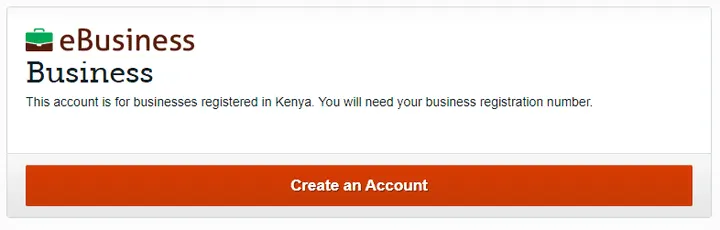 The eCitizen portal option for a Republic of Kenya registered business to access government services For example, application for business permit which you will receive in PDF format.