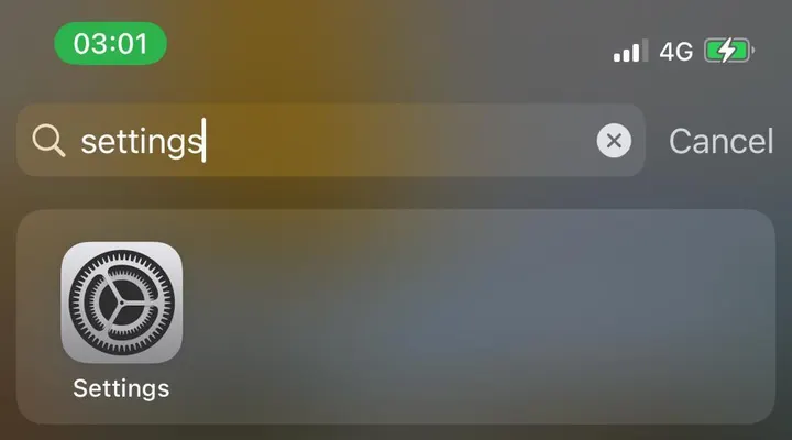 Go to your iPhone settings to get to its mobile hotspot
