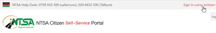 NTSA TIMS acccounr Login via eCitizen