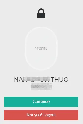 click on continue to enter into your tims ecitizen account