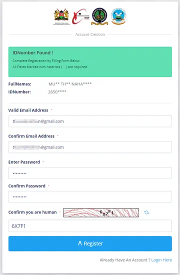 Enter Email Address and Password for your HEF account